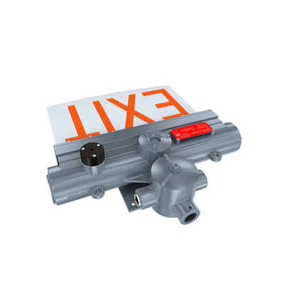 Explosion Proof Exit Sign Light Fixture 100-277V For Hazardous Locations