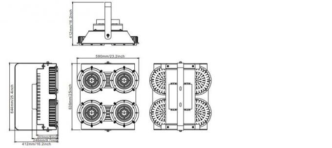 IP67 Explosion Proof LED Lights 150Im High Temperature 10-150W 2